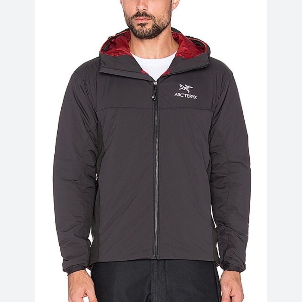 Arc'teryx Men's Charcoal and Red Performance Jacket